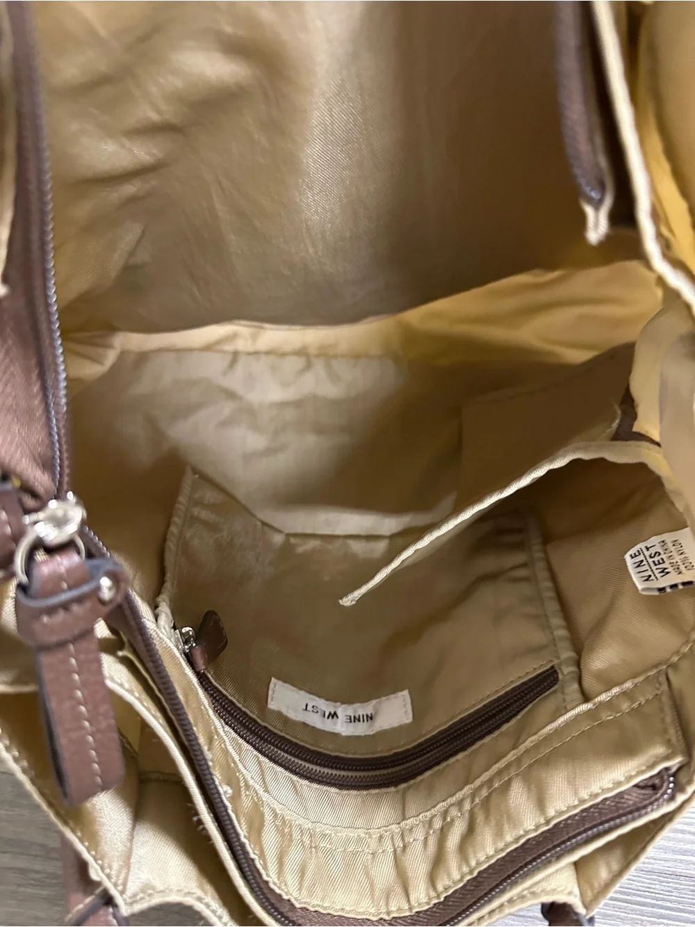 Nine West Tan Brown Hobo Bag